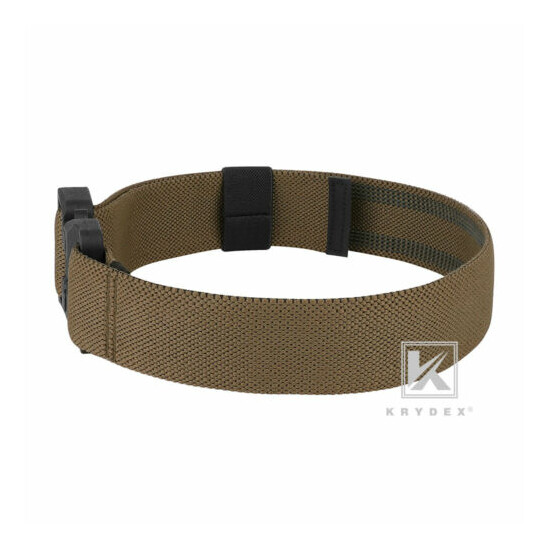 KRYDEX Tactical Thigh Strap Elastic Band for Drop Hanger Holster Coyote Brown {4}