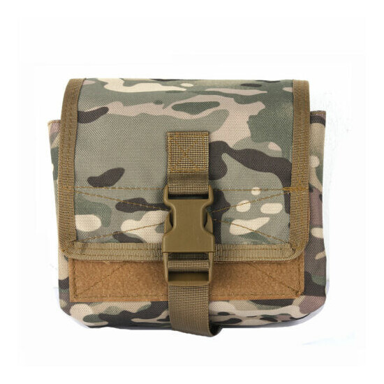 Outdoor Tactical MOLLE EDC Pouch Utility Hunting Tool Gear Belt Waist Large Bag {13}