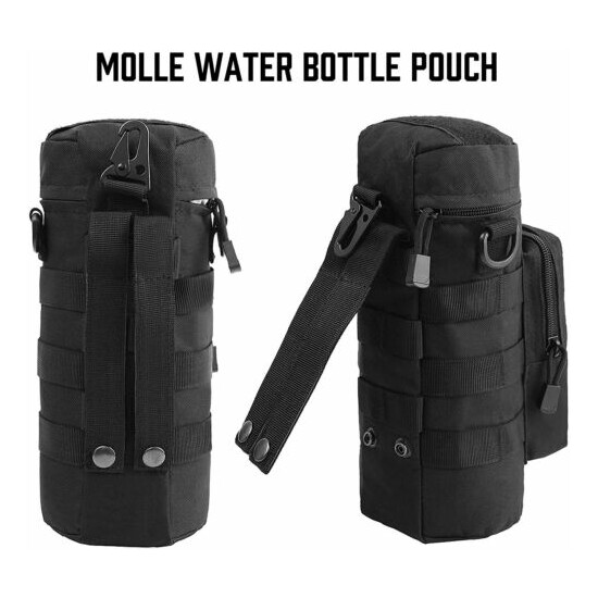 US Tactical MOLLE H2O Water Bottle Pouch Hydration Holder Carrier Camping Hiking {5}