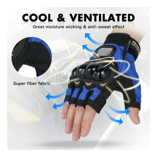 Outdoor Sports Gloves Half-finger Hard Knuckle Riding Tactical Motorcycle Gloves {2}
