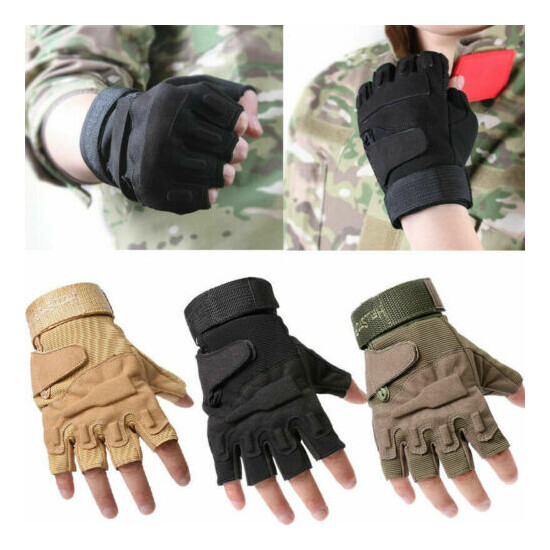 Tactical Full Finger Gloves Military Army Hunting Shooting Police Patrol Gloves {10}