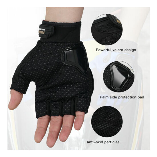 New Tactical Fingerless Military Outdoor Airsoft Hard Knuckle Half Finger Gloves {5}