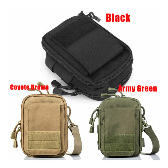 US Tactical Molle Pouch EDC Belt Waist Military Waist Bags Fanny Pack Bag Pocket {13}