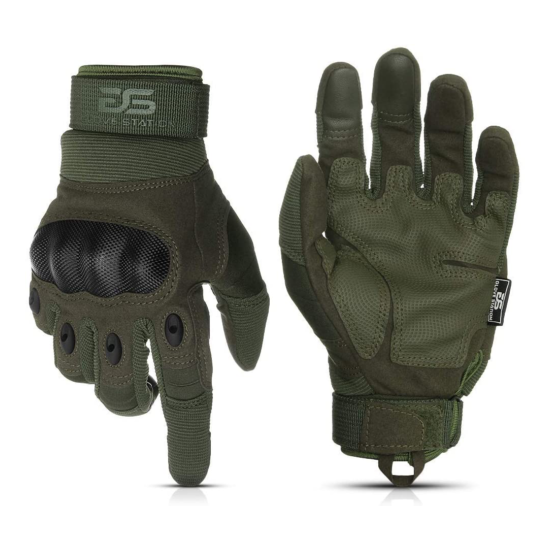 The Combat Military Police Outdoor Sports Tactical Rubber Knuckle Gloves for Men {8}