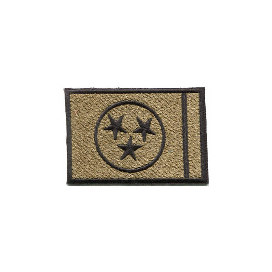 Tennessee Army OCP Multicam Subdued Embroidered Flag Patch 3" x 2" Sew On {1}