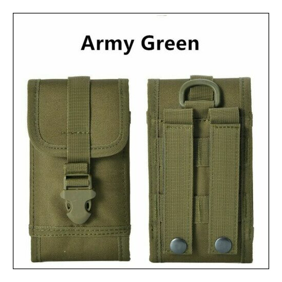 Universal Tactical Molle Cell Phone Pouch Belt Pack Bag Waist Pouch Case Pocket {12}
