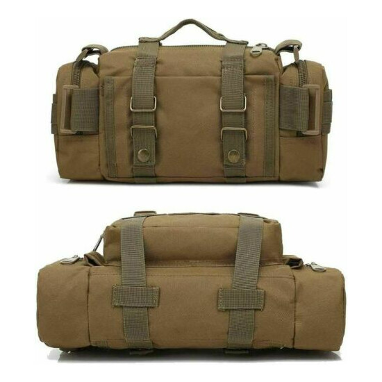 Mens Tactical Workout Pouch Military Molle Waist Bag Duffle Bag Large Handbag {25}