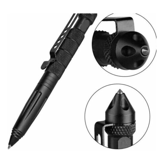 Tungsten Steel Tactical Pen EDC Survival Self Defense Emergency Tool  {4}