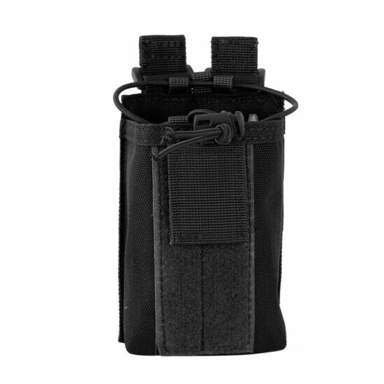 Molle Adjustable Tactical Radio Pouch Heavy Duty Walkie Bag Talkie Belt Holder {7}