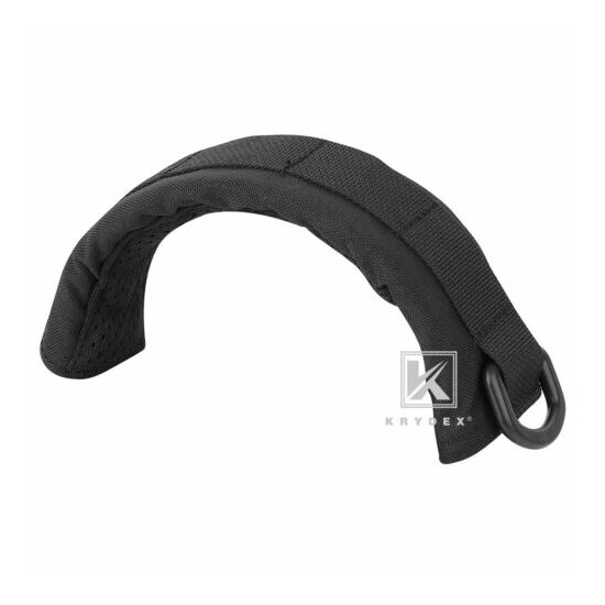KRYDEX Modular Headset Cover Tactical Earmuff Headband Protection MOLLE Black {4}