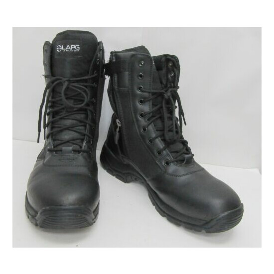 LA Police Gear Core Side Zip Duty Boot Black Size 10 {1}