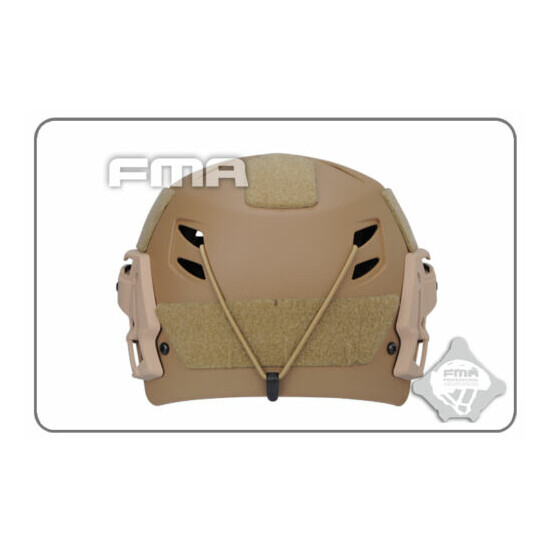 FMA MIC FTP BUMP Helmet EX Simple System Tactical Airsoft Black / Sand {18}