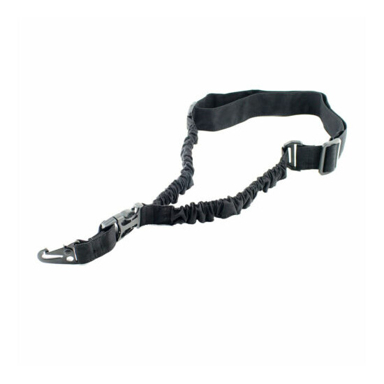 Tactical 1000D Nylon One Point Bungee Rifle Gun Sling Belt Strap with Metal Hook {6}