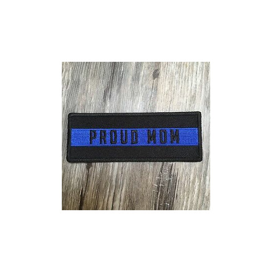 Thin Blue Line Proud Mom Patch, Law Enforcement  {1}