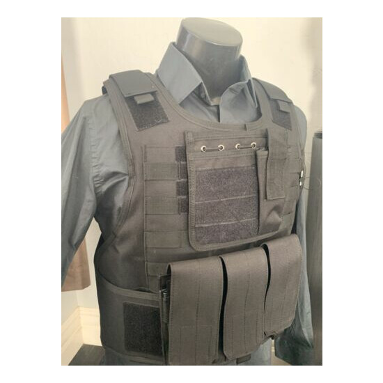 New Tactical Plate Carrier FREE BULLETPROOF 3a Inserts BODY ARMOR With Pouches {6}