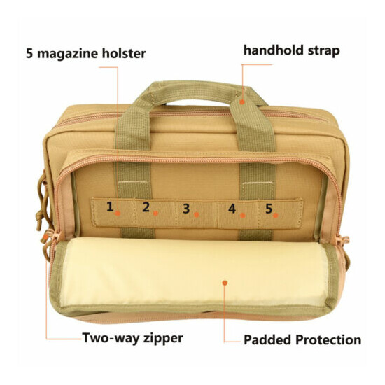 Tactical Gun Bag Nylon Pistol Handbag Cover Accessories Pack Hunting Carry Tools {5}