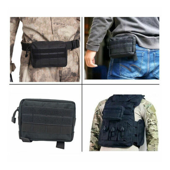 1Pc Tactical Molle Pouch EDC Belt Waist Pack Utility Phone Pocket Hanging Bag #w {2}