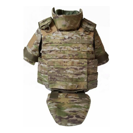 XL Set Body armor Gear defence bulletproof Tactical vest waterproof & pads {9}