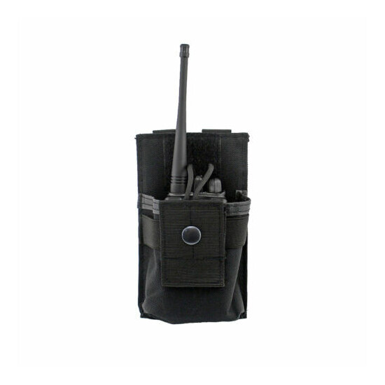 Tactical Radio Case Holder Holster Walkie Talkie Holster Adjustable Molle Pouch {2}