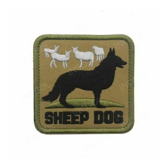 Embroidered Patch SHEEP DOG Army Military Decorative Patches Tactical {37}