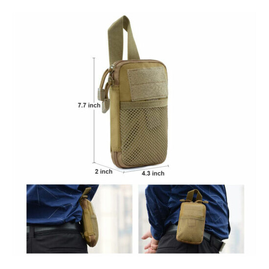 Tactical MOLLE EDC Gear Organizer Pouch Outdoor Waist Pack Phone Utility Pouch {2}