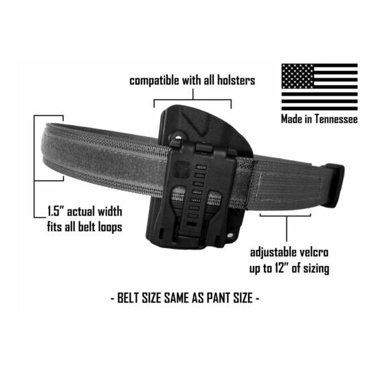 FullTang Tactical 1.5" Low-Profile Inner EDC Belt {3}