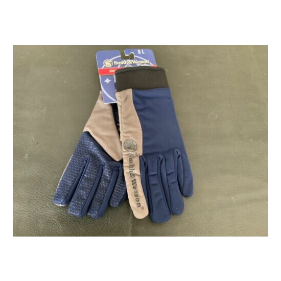 Smith & Wesson SW321 M&P Performance Tactical Hand Gloves Hunting Camping L Blue {1}