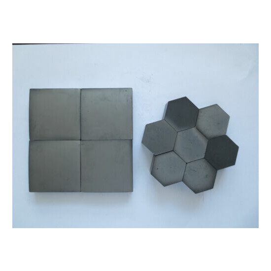 10PCS Boron carbide B4C Bulletproof tiles(50X50X10MM) {1}