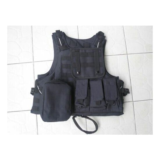 Black Combat Tactical Soft Bullet proof vest IIIA + 2PCS III ceramic plates {5}