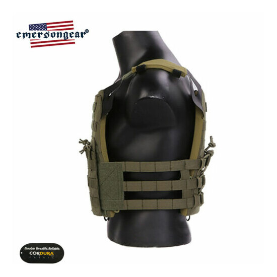 Emersongear Tactical JPC MOLLE Jump Plate Carrier Combat Vest Hunting Airsoft RG {3}
