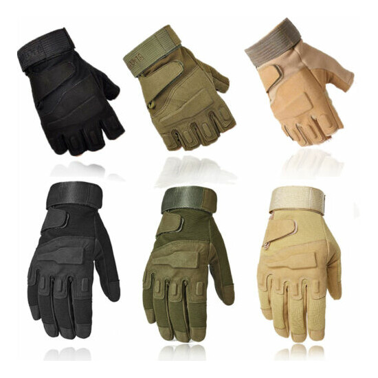 Tactical Full Finger Gloves Military Army Hunting Shooting Police Patrol Gloves {1}