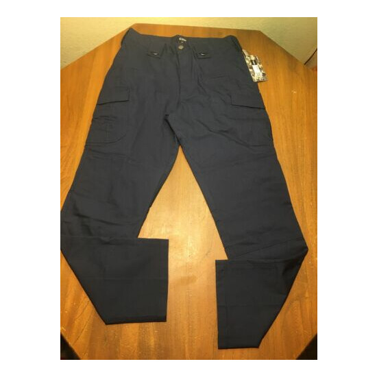 CQR Men's Tactical Pants Lightweight Flexy Size 30x30 Navy Blue Ems Police {1}