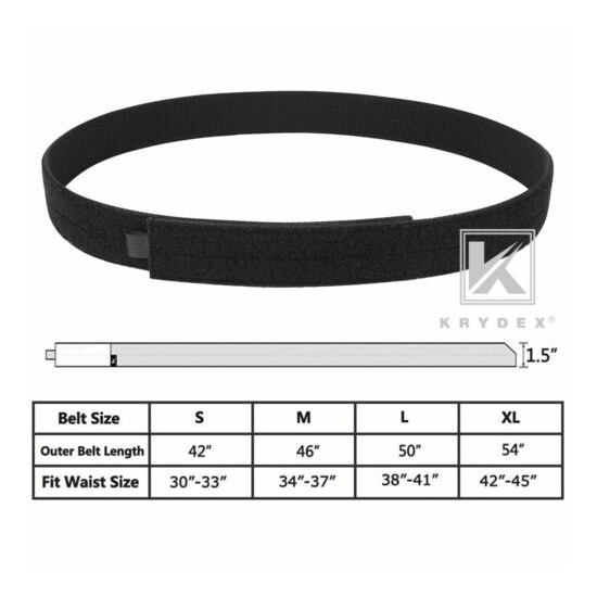 KRYDEX Tactical Inner Belt 1.5in Loop Liner for 1.5 / 1.75 / 2in Duty Outer Belt {10}