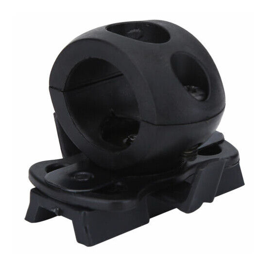 Portable Torch Mount Flashlight Holder Stand Plastic Black Rack Fit Fast Helmet {1}