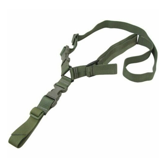 Quick Release One Point Sling Nylon MADE IN USA OD GREEN Molle Tactical {3}
