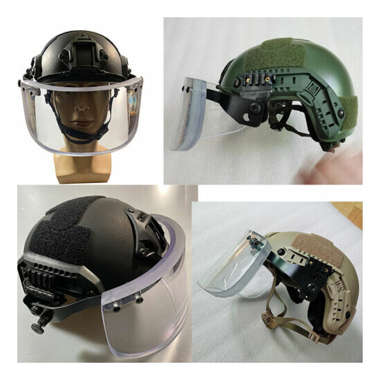UHMW-PE Ballistic 3A Bullet Proof Helmet + Bullet proof Face Guard Shield Mask {1}
