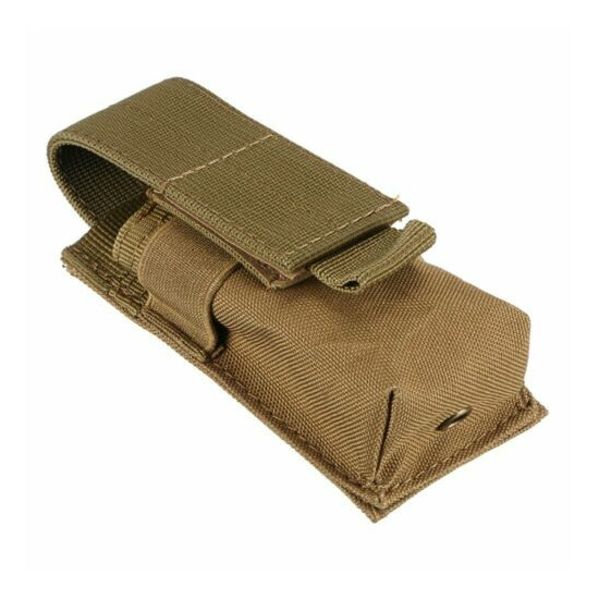 Outdoor Tactical MOLLE Accessory Bag Flashlight Holder Carrier Pouch Military {14}