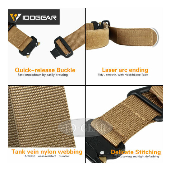 IDOGEAR Tactical Belt Riggers Army Belt Quick Release CQB 1.75 Inch Airsoft Gear {6}