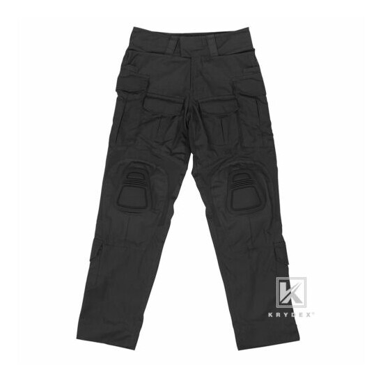 KRYDEX G3 Gun3 Combat Trouser Tactical Pants w/ Knee Pads Army Clothing Black {7}