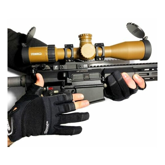 Tactical Versatile Gloves Open Fingers Lightweight Breathable Multi Purpose Use {11}