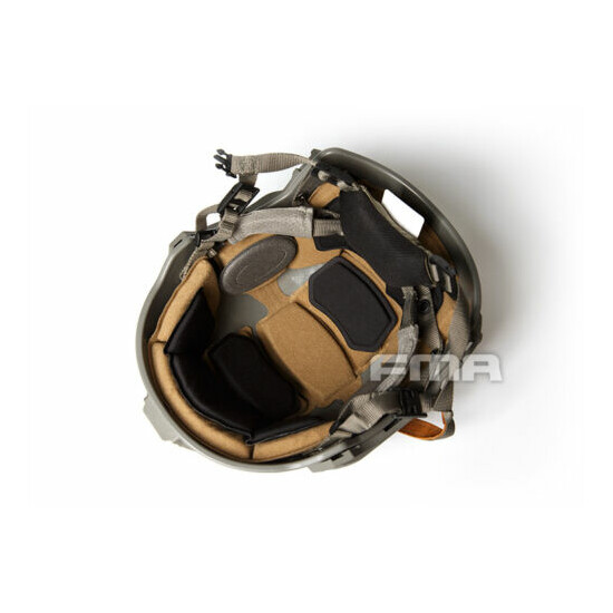 TB1268 FMA Hunting Tactical Helmet Airsoft WTF EX Ballistic Helmet BK/FG/TAN {27}