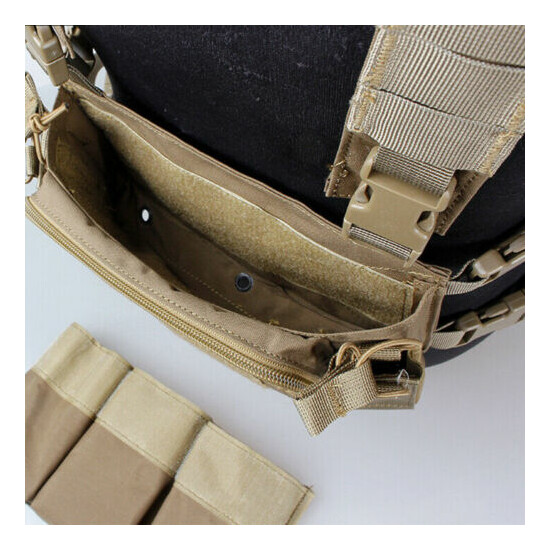 Tactical Combat Chest Rig Shoulder Bag w/ Mag Pouch Recon Harness Pack Airsoft {4}