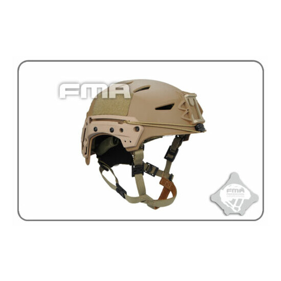 FMA MIC FTP BUMP Helmet EX Simple System Tactical Airsoft Black / Sand {15}