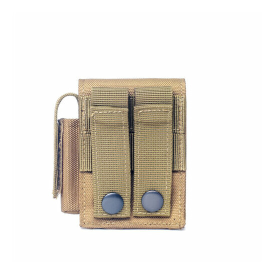 Men Tactical Cigarette Pouch Molle EDC Small Bag Battery Lighter Case Waist Pack {5}