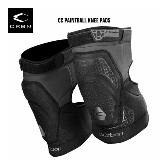 Carbon Paintball CC Knee Pads - Large {1}