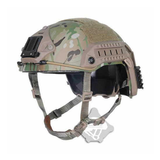 Tactical FMA Maritime Multicam Camo Protective ABS HELMET for paintball Hunting {3}