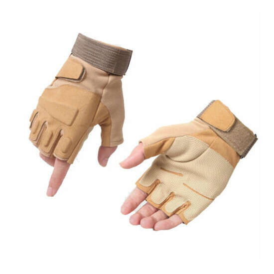 Outdoor Military Tactical Glove Half Finger Cycling Motorcycle Fingerless Gloves {12}