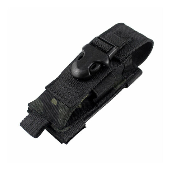Tactical Flashlight Holster Belt Pouch Utility Tool Holder Single Sheath Holster {17}