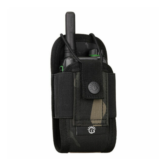Heavy Duty Radio Pouch Tactical Magazine Holster MOLLE Walkie Talkie Holder Bag {12}