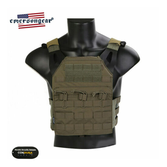 Emersongear Tactical JPC MOLLE Jump Plate Carrier Combat Vest Hunting Airsoft RG {1}
